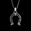 Horseshoe Necklace Pendant 925 Silver Lucky Horseshoe Pendant