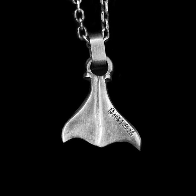 The tail of whale Pendant 925 Silver Sea god Necklace Whale tail pendant SSP172 Hover Image