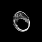 Classic Skull ring 925 Silver Anatomy Skull rings Half Skull deathshead ring
