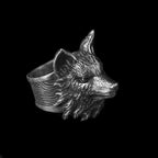 Fox ring 925 Sterling Silver lowrie rings Domineering Vulpes ring