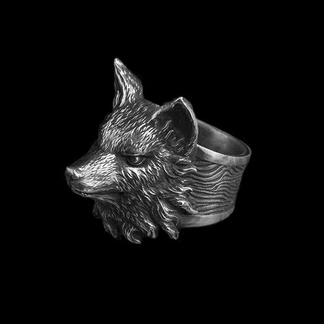 Fox ring 925 Sterling Silver lowrie rings Domineering Vulpes ring Main Image