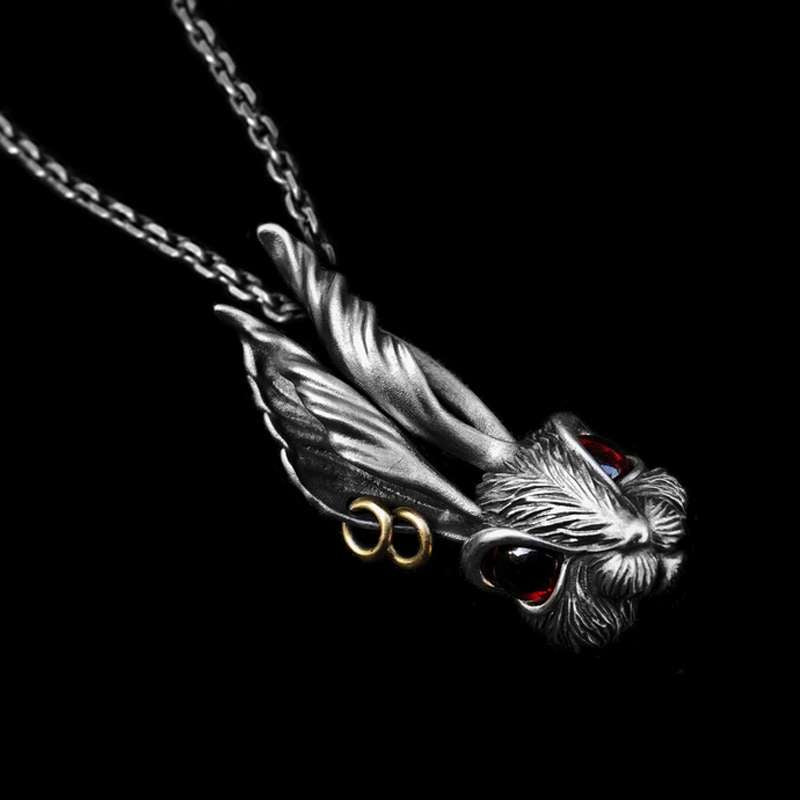 Bugs Bunny Pendant 925 Silver Rabbit Necklace Crystal rabbit pendant SSP175