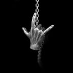 I love you gesture Pendant 925 Silver Hiphop gesture pendant SSP176