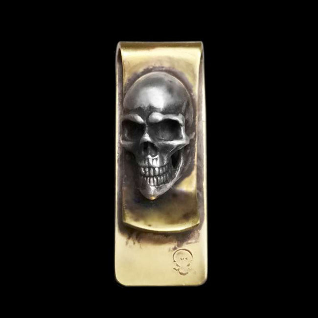 Skull money clip serves as a symbol of individuality and self-expression Hover Image