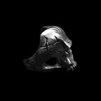 Texture Skull Ring 925 Silver original design Handmade Bark Texture skull rings SSJ268