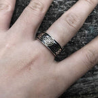 Celtic knot Ring 925 Silver Celtic amulet mens pinky rings 