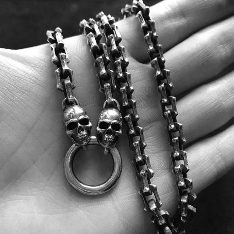 Discover the Rugged and Domineering Edges of Corners Skull Necklaces