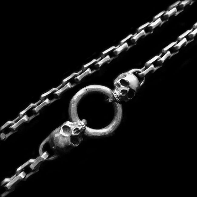 Skull edges corners necklace is embracing a timeless piece of art Main Image