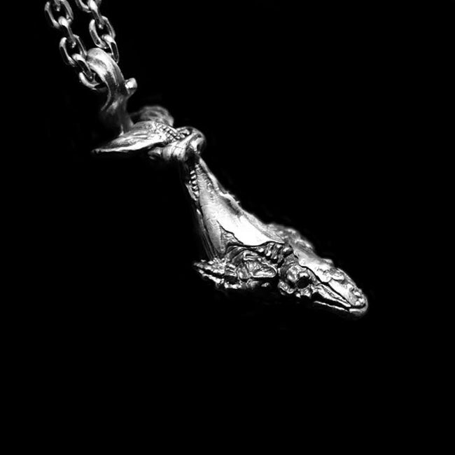 Whale Pendant 925 Silver Handmade Whale Pendant SSP182 Main Image