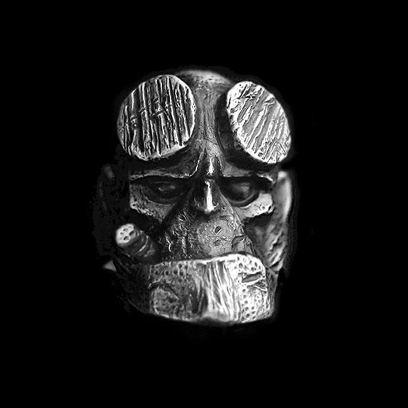 Hellboy Ring 925 Silver Comic Hells Baron rings