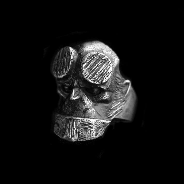 Hellboy Ring 925 Silver Comic Hells Baron rings 