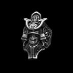 Skull mask Warrior Ring 18K Gold skull mask 925 Silver Ghost Warrior rings SSJ277