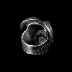 Devil Satan Skull Ring - Heavy 925 Silver Occult Collector's Gothic Jewelry