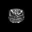 Flame Skull Ring - Heavy 925 Silver Gothic Fire Spirit Artifact