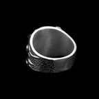 Flame Skull Ring - Heavy 925 Silver Gothic Fire Spirit Artifact