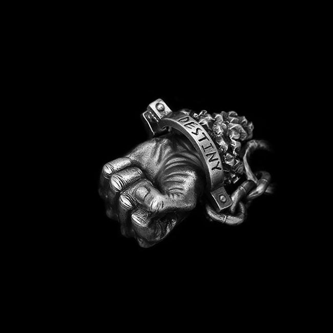 Fist Pendant 925 Silver Handmade Fist of strength Pendant Main Image