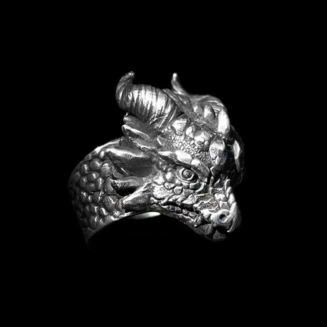Dragon ring | Fiery dragon ring 925 Silver Dragon rings Main Image