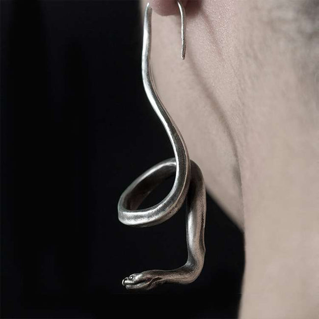 Little snake earring 925 sterling silver snake earrings Main Image
