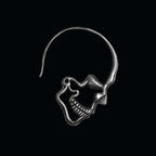 Skull earring 925 sterling silver skull silhouette earring FCS34