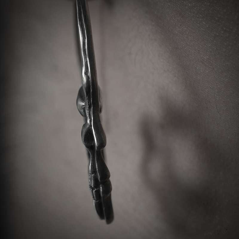 Skull earring 925 sterling silver skull silhouette earring FCS34