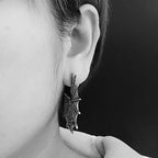 Spider web earring 925 sterling silver cobweb earring FCS35