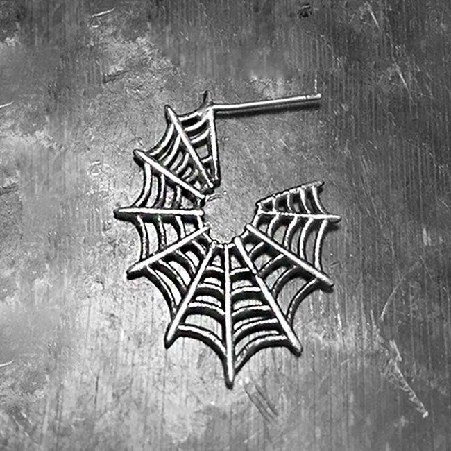 Spider web earring 925 sterling silver cobweb earring FCS35 Main Image