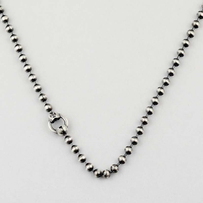 Round beads chain 925 silver beads necklace SSN41