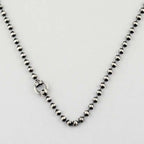 Round beads chain 925 silver beads necklace SSN41