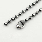 Round beads chain 925 silver beads necklace SSN41