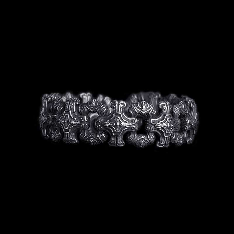 Lucky element bracelet Handmade silver bracelet SSB100