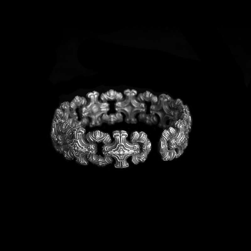 Lucky element bracelet Handmade silver bracelet SSB100