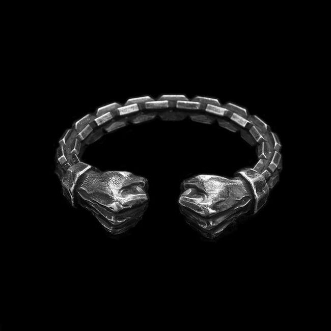 Power fist bracelet Handmade 999 silver fist bracelet SSB101 Hover Image