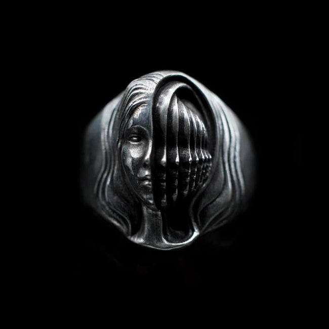 mood ring | The ring that can control mood 925 silver Control your emotions rings SSJ289 Hover Image