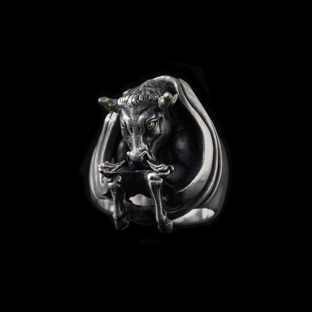 Bull ring 925 silver Embrace the allure wear the tradition