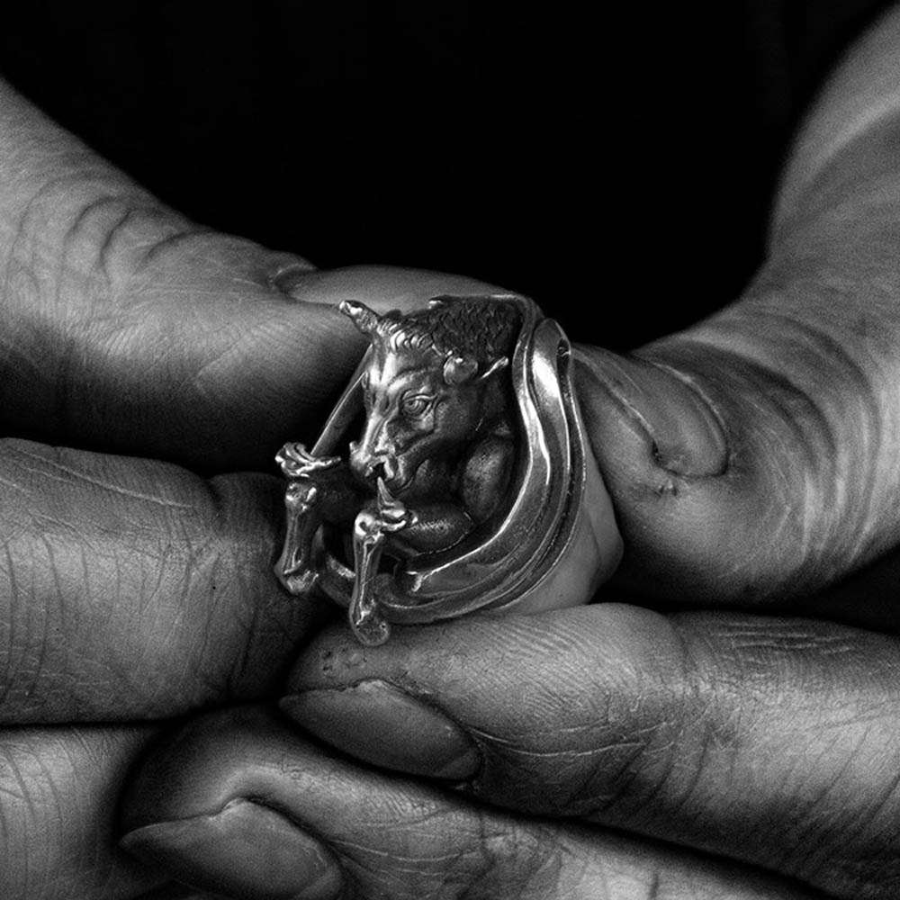 Bull ring 925 silver Embrace the allure wear the tradition