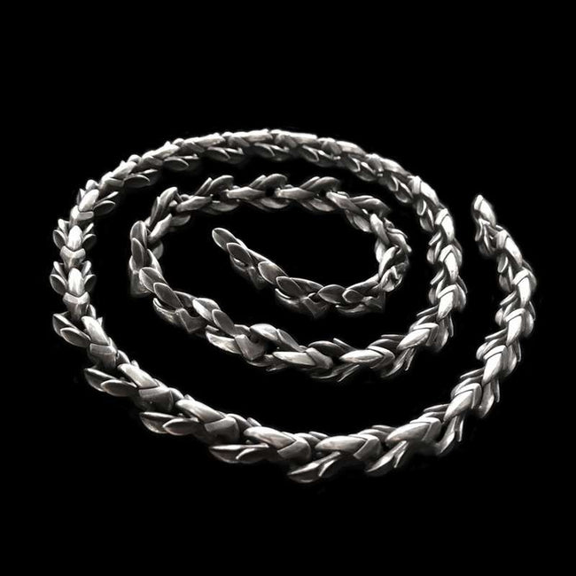 Silver Necklace for Men 925 silver Handmade Bloody Mary Glory necklace Hover Image