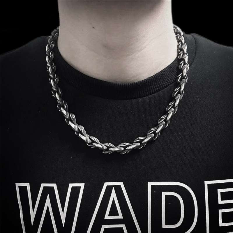 Silver Necklace for Men 925 silver Handmade Bloody Mary Glory necklace