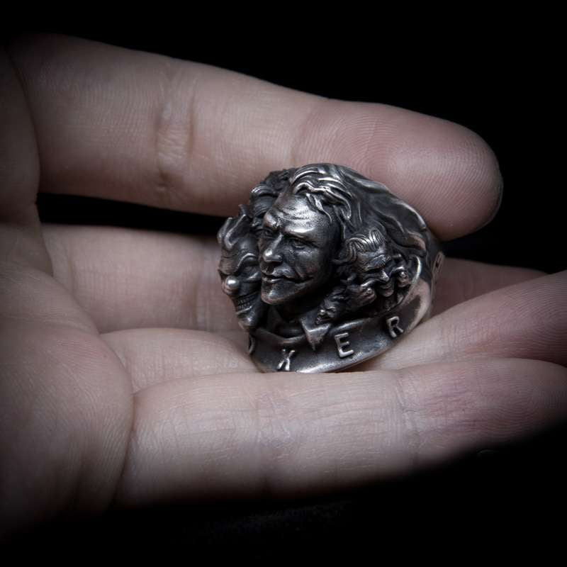 Clown ring 925 silver JOKER rings