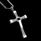 Fast and Furious silver cross necklace 925 Silver Van Diesel necklace 