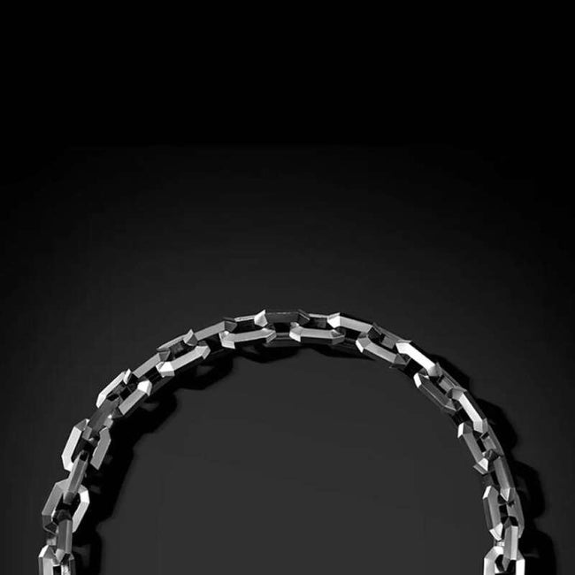 Latest chain 925 silver Polygon necklace SSN45 Hover Image