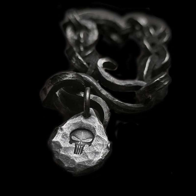Punisher Bracelet Handmade 925 silver Tough guy Bracelet SSB106 Main Image