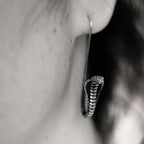 Cobra earring 925 sterling silver snake earrings