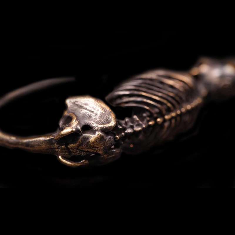 Skull keychains brass keychains