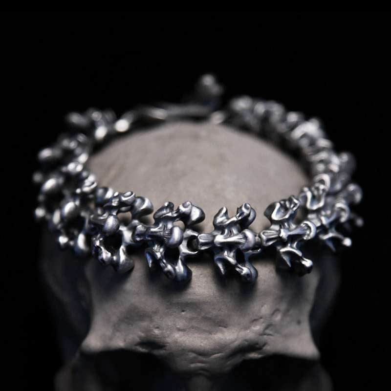 Skeleton Bracelet Handmade 925 silver Spine Bracelet