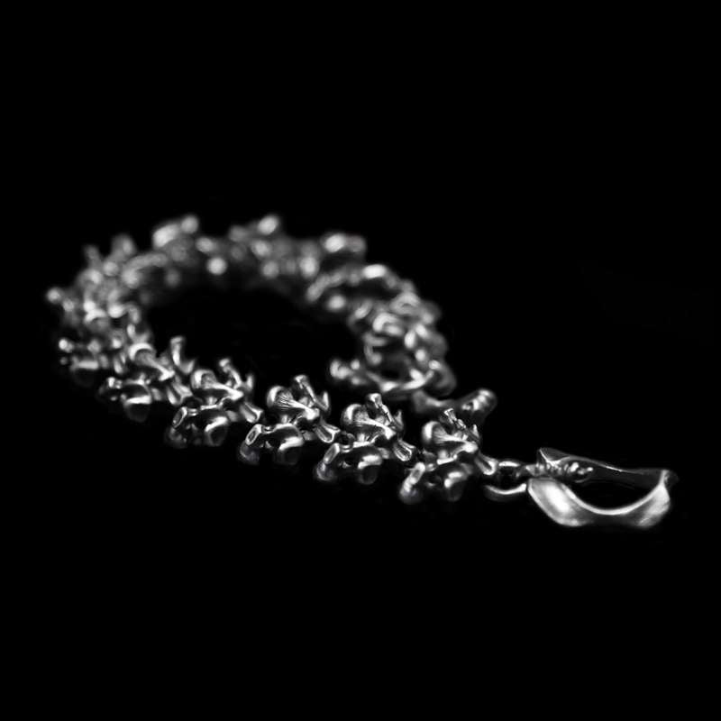 Skeleton Bracelet Handmade 925 silver Spine Bracelet