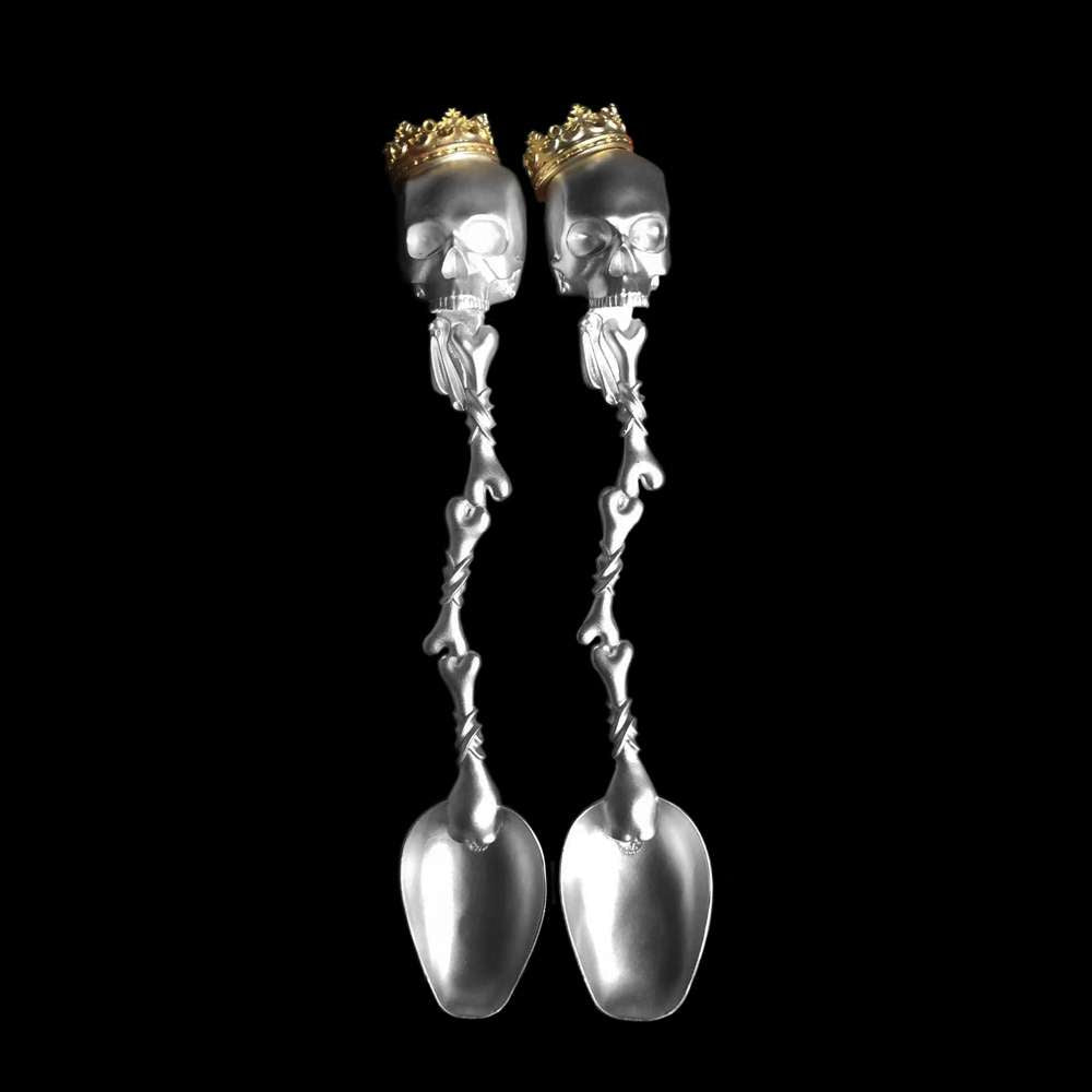 Silver Spoon and Skull Perfect Combination - Skull Silver Spoon
