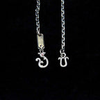 Waves buckle necklace 925 silver Waves necklace SSN46