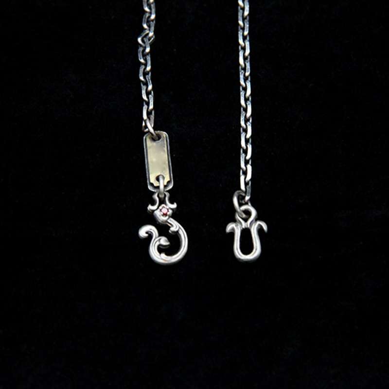 Waves buckle necklace 925 silver Waves necklace SSN46