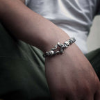 Nightmare Bracelet Handmade 925 silver skull Bracelet SSB108