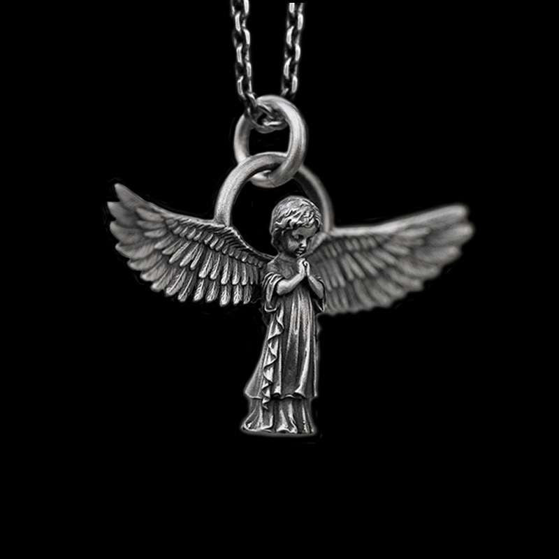 Angel pendant 925 Silver angel with wings Cupid pendant 